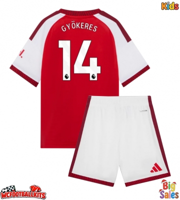 Arsenal Viktor Gyokeres #14 Replica Home Stadium Kit for Kids 2026-27 Short Sleeve (+ pants)